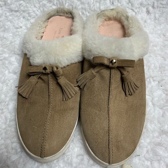 - Kate Spade New York Suede Tassel Fleece Lined Slip On Mule Sneakers size… - Picture 2 of 9